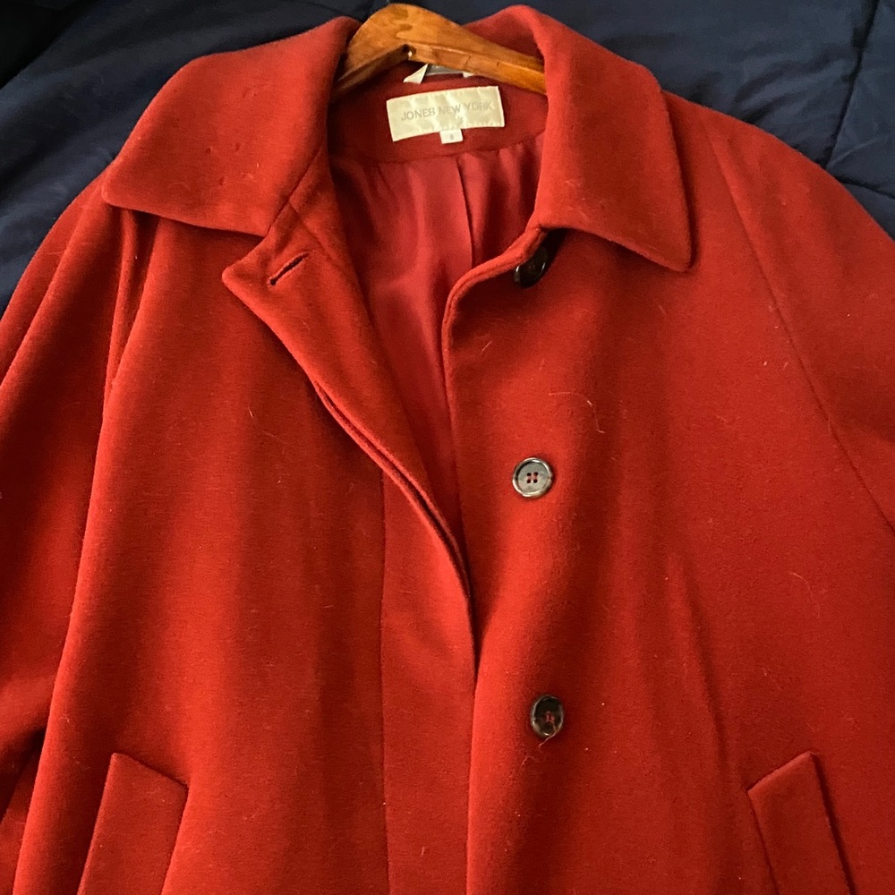 Jones New York Scarlet Button-Up Coat